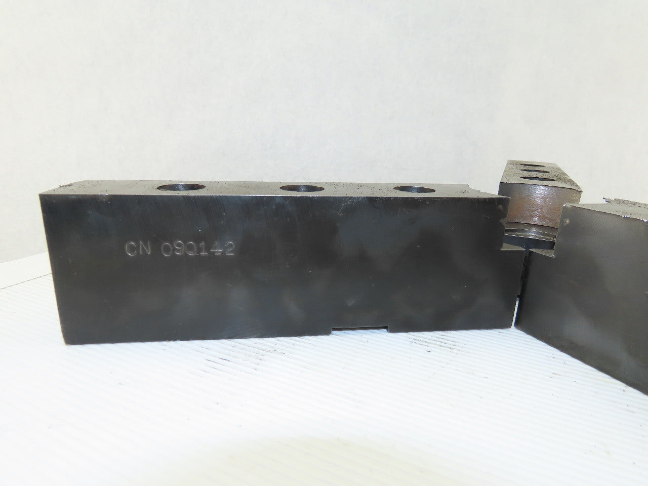 W890434 LFM 16mm Groove Width x 25mm Key Lathe Chuck Top Jaw 190mm OAL Set Of 3