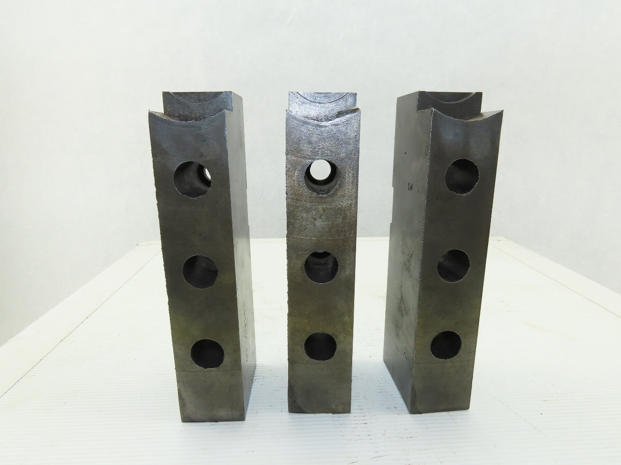 W890434 LFM 16mm Groove Width x 25mm Key Lathe Chuck Top Jaw 190mm OAL Set Of 3
