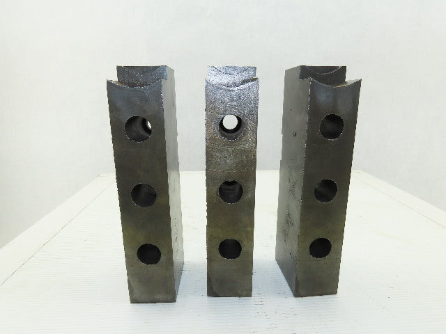 W890434 LFM 16mm Groove Width x 25mm Key Lathe Chuck Top Jaw 190mm OAL Set Of 3