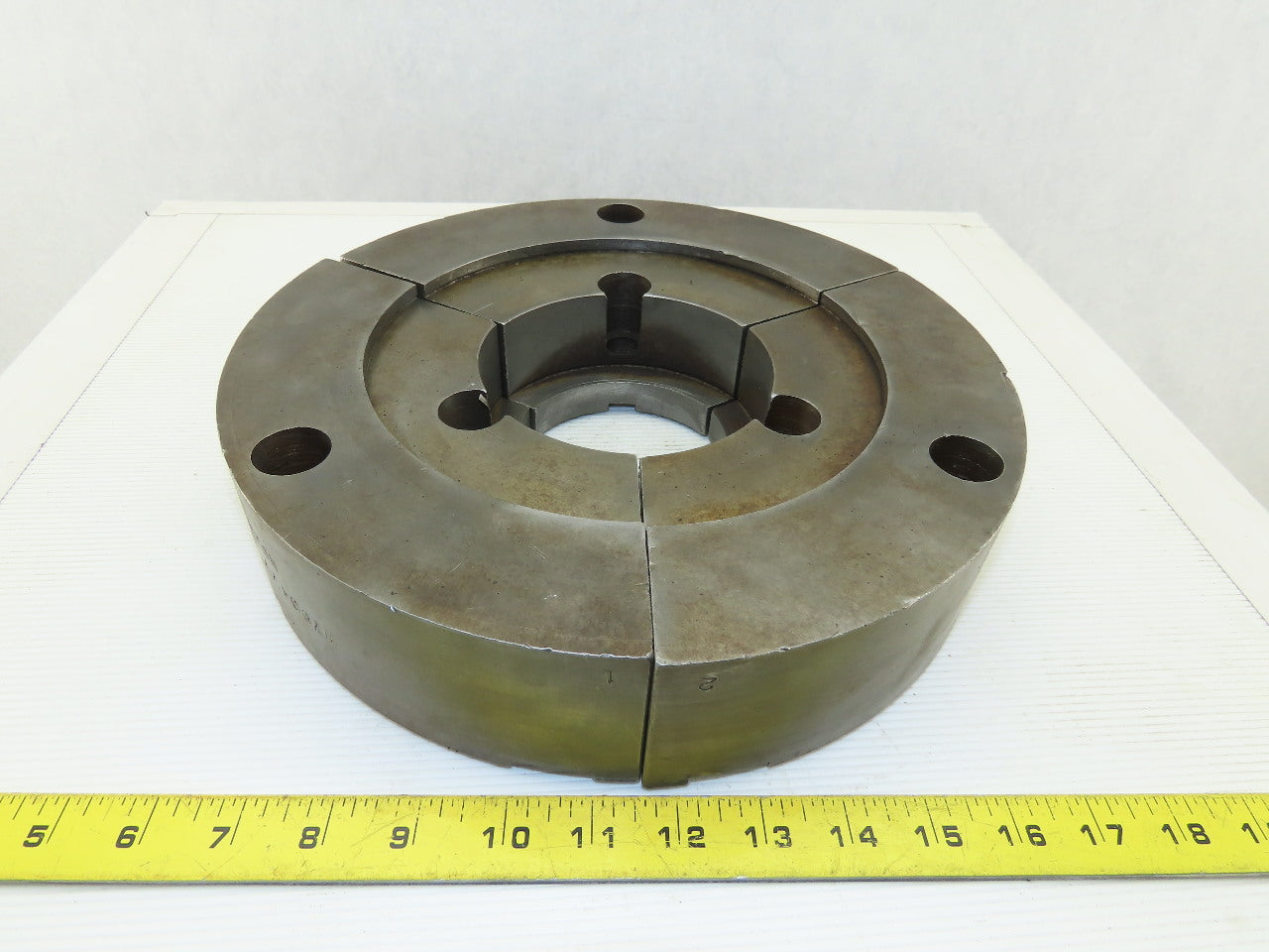 W780477 LTM 11-13/16" 300mm OD Tongue And Groove Soft Steel Pie Jaw Set See Info