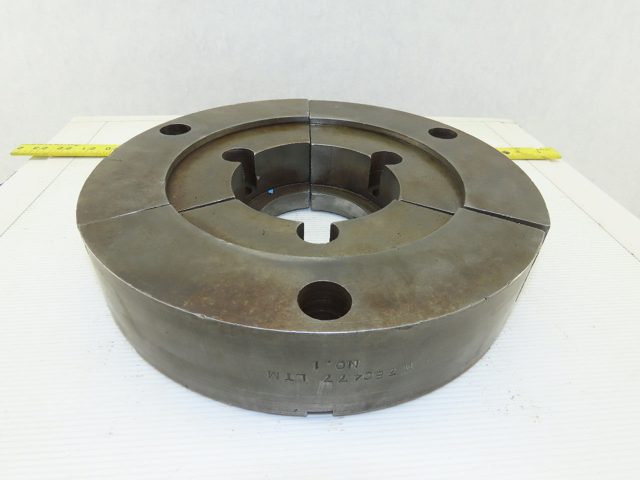 W780477 LTM 11-13/16" 300mm OD Tongue And Groove Soft Steel Pie Jaw Set See Info