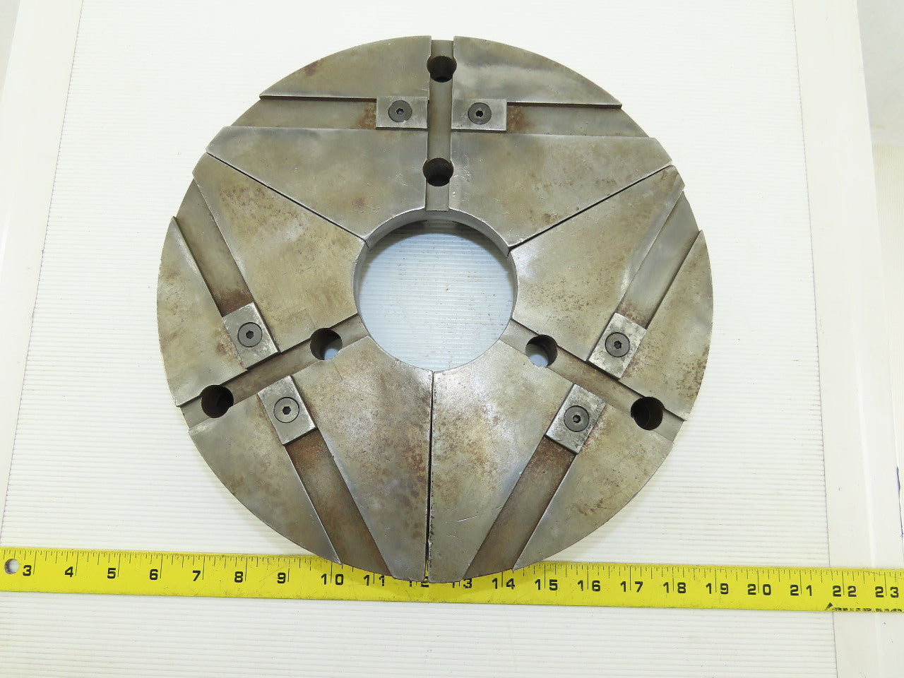W780477 LTM 11-13/16" 300mm OD Tongue And Groove Soft Steel Pie Jaw Set See Info