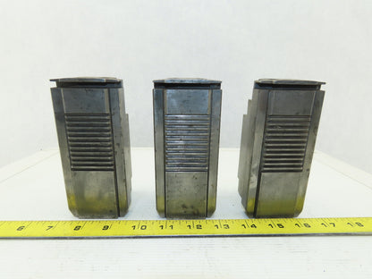 Square Serrated Chuck Hard Master Jaw W/ Top Jaw See Info Set of 3