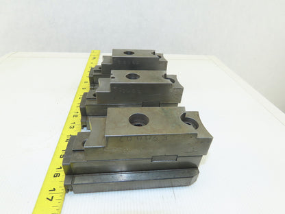 Square Serrated Chuck Hard Master Jaw W/ Top Jaw See Info Set of 3