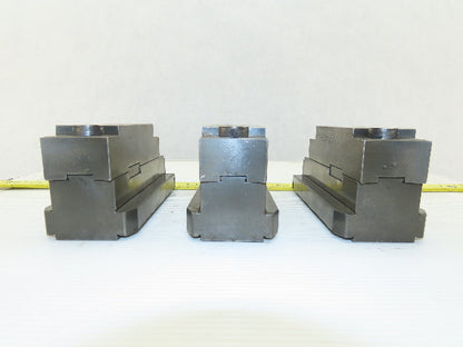Square Serrated Chuck Hard Master Jaw W/ Top Jaw See Info Set of 3