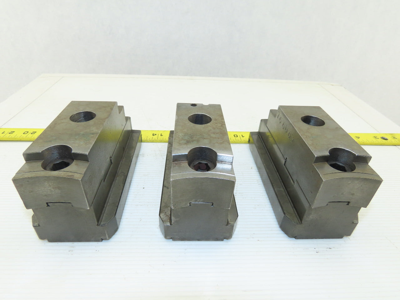 Square Serrated Chuck Hard Master Jaw W/ Top Jaw See Info Set of 3