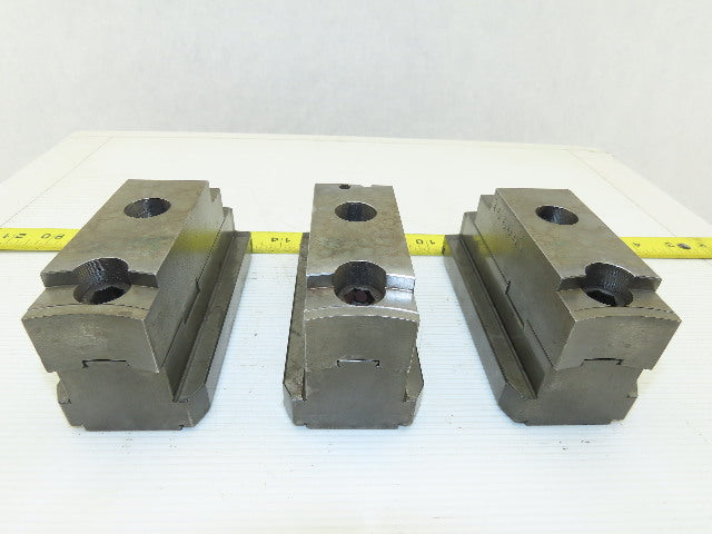 Square Serrated Chuck Hard Master Jaw W/ Top Jaw See Info Set of 3
