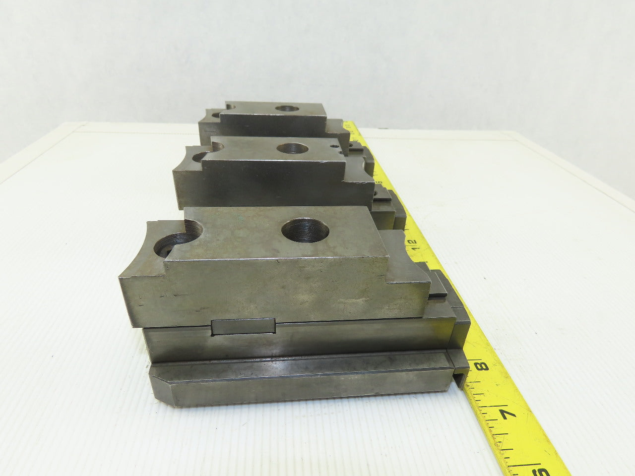 Square Serrated Chuck Hard Master Jaw W/ Top Jaw See Info Set of 3