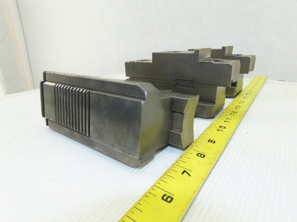 Square Serrated Chuck Hard Master Jaw W/ Top Jaw See Info Set of 3
