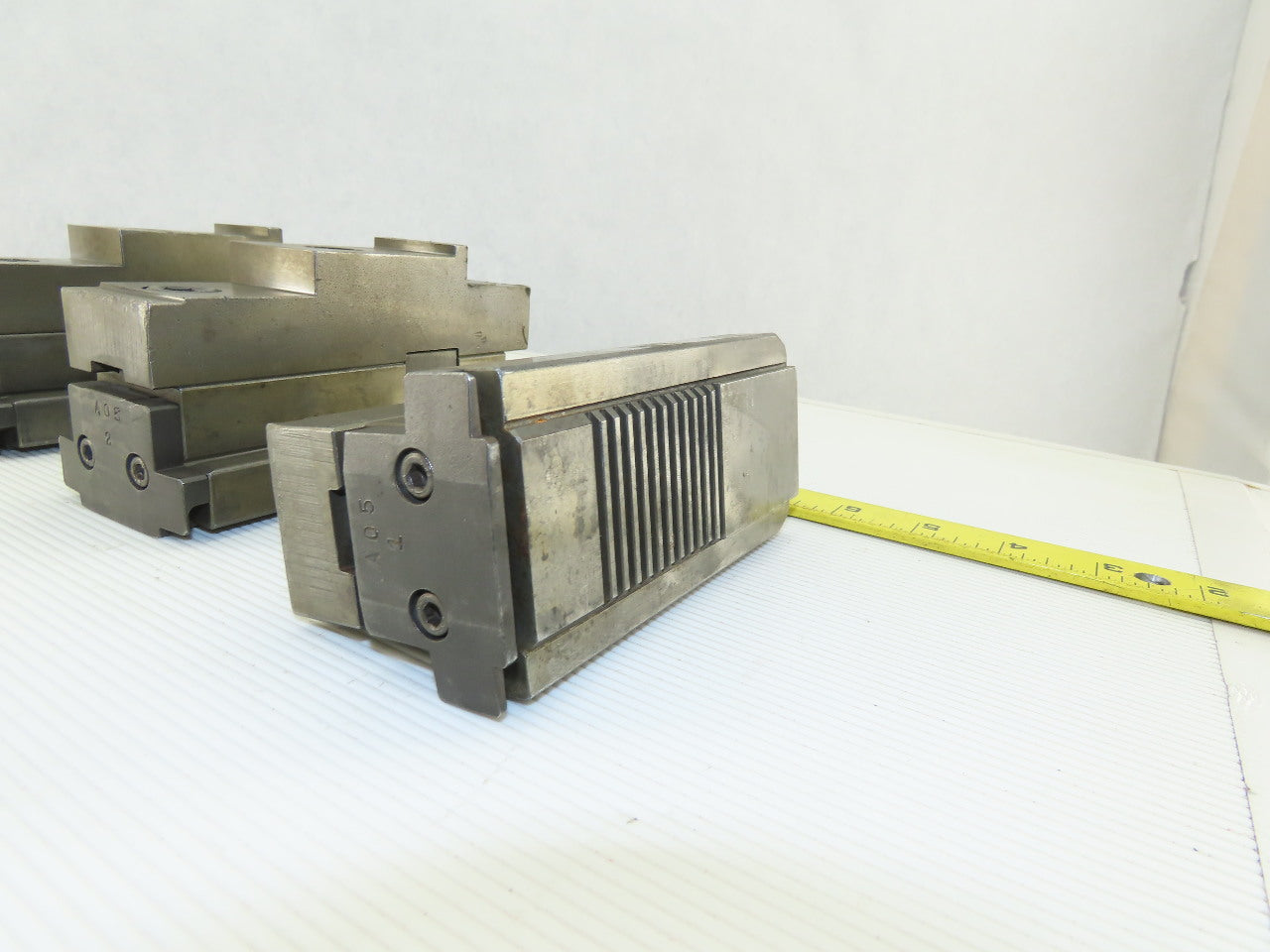 Square Serrated Chuck Hard Master Jaw W/ Top Jaw See Info Set of 3