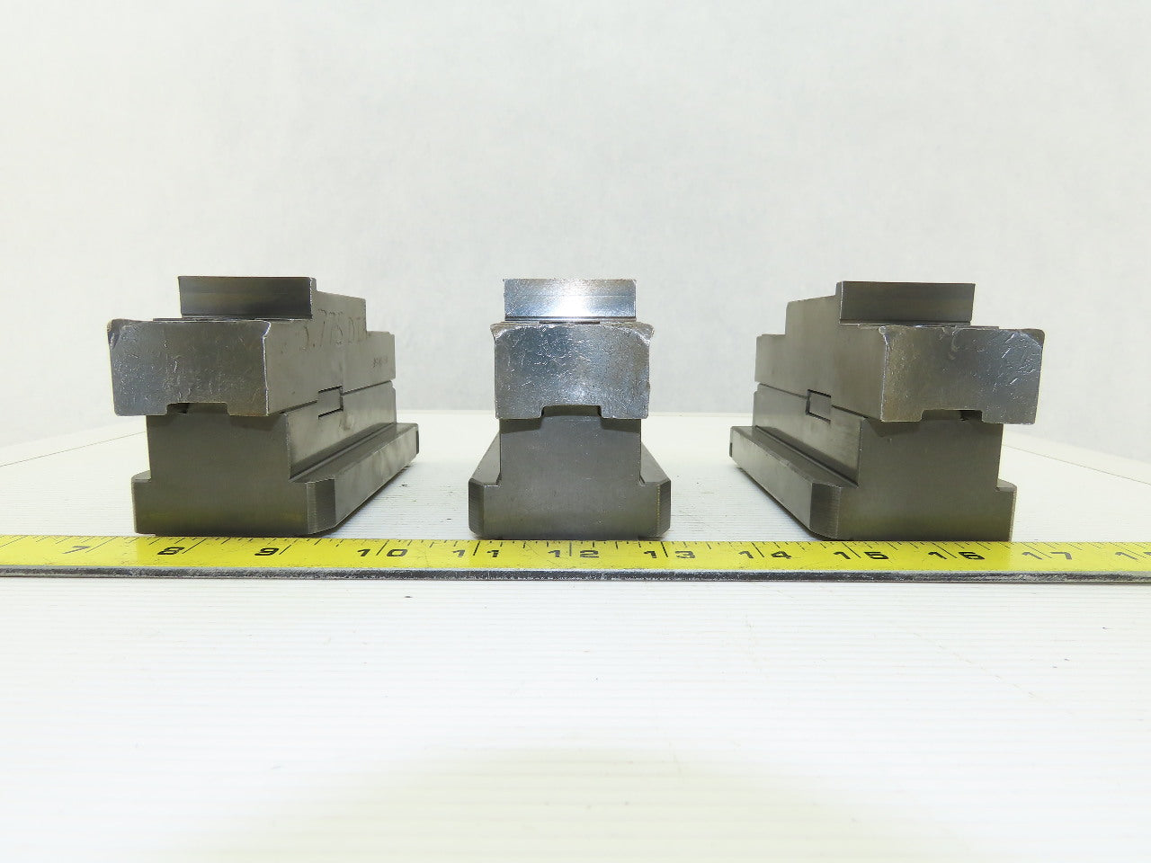 Square Serrated Chuck Hard Master Jaw W/ Top Jaw See Info Set of 3