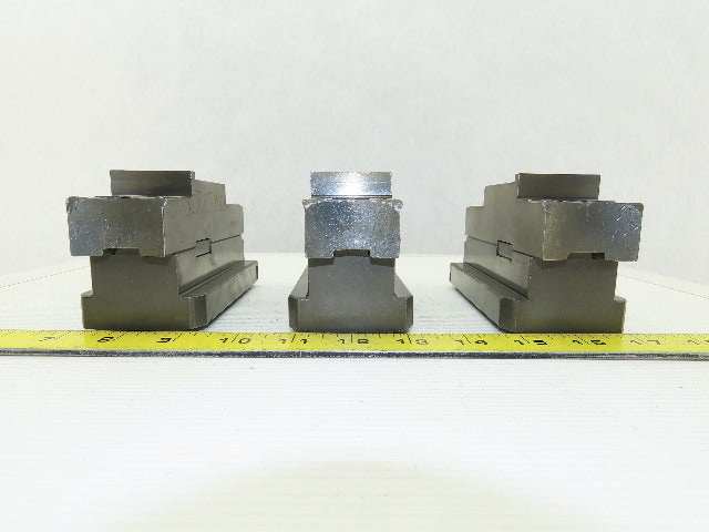Square Serrated Chuck Hard Master Jaw W/ Top Jaw See Info Set of 3