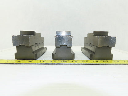 Square Serrated Chuck Hard Master Jaw W/ Top Jaw See Info Set of 3