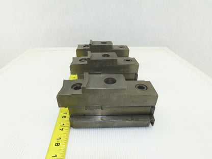 Square Serrated Chuck Hard Master Jaw W/ Top Jaw See Info Set of 3
