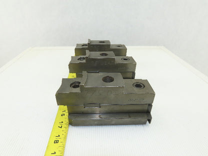 Square Serrated Chuck Hard Master Jaw W/ Top Jaw See Info Set of 3