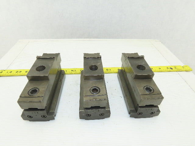 Square Serrated Chuck Hard Master Jaw W/ Top Jaw See Info Set of 3