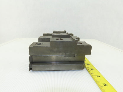 Square Serrated Chuck Hard Master Jaw W/ Top Jaw See Info Set of 3