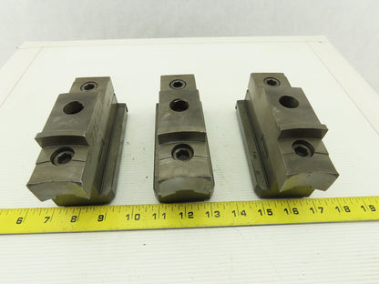 Square Serrated Chuck Hard Master Jaw W/ Top Jaw See Info Set of 3