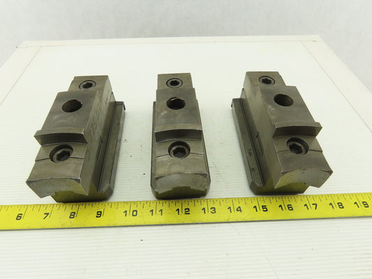 Square Serrated Chuck Hard Master Jaw W/ Top Jaw See Info Set of 3