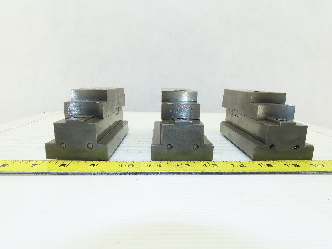 Square Serrated Chuck Hard Master Jaw W/ Top Jaw See Info Set of 3