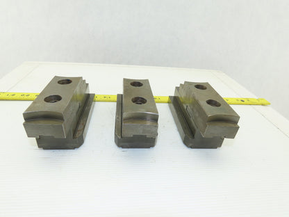 Square Serrated Chuck Hard Master Jaw W/ Top Jaw See Info Set of 3