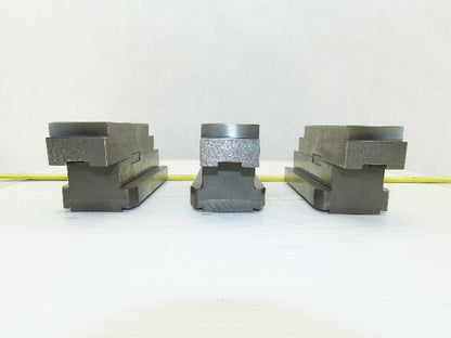 Square Serrated Chuck Hard Master Jaw W/ Top Jaw See Info Set of 3