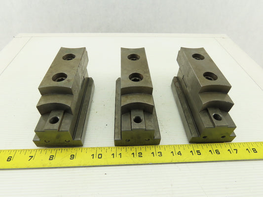 Square Serrated Chuck Hard Master Jaw W/ Top Jaw See Info Set of 3