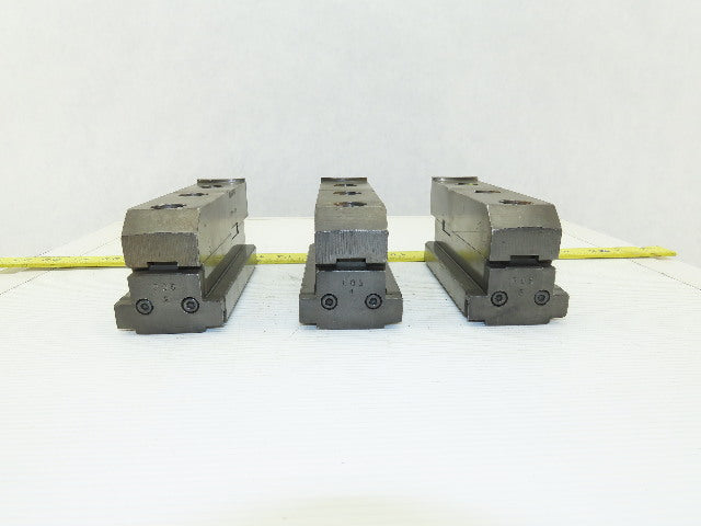 Square Serrated Chuck Hard Master Jaw W/ Top Jaw See Info Set of 3