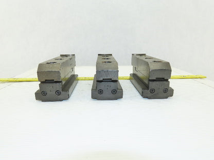 Square Serrated Chuck Hard Master Jaw W/ Top Jaw See Info Set of 3