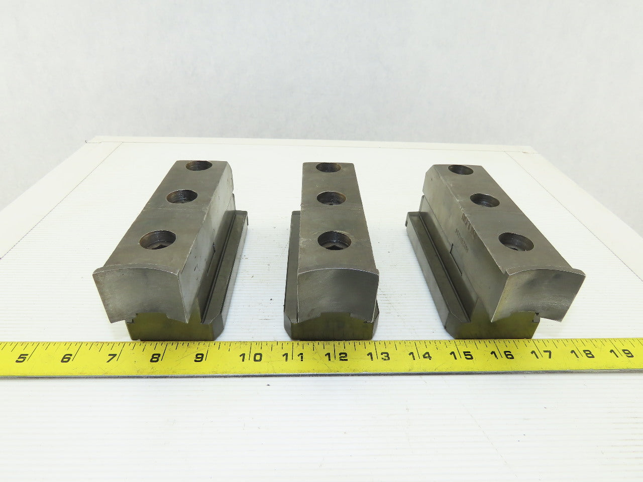 Square Serrated Chuck Hard Master Jaw W/ Top Jaw See Info Set of 3