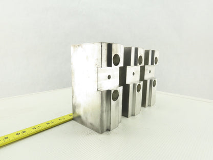 Aluminum Block Serrated Acme Master Key Style Chuck Jaw See Info Lot Of 3