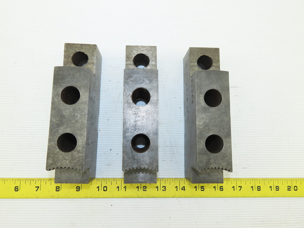 Serrated Square Key Soft Steel Lathe Chuck Jaw See Info Lot Of 3
