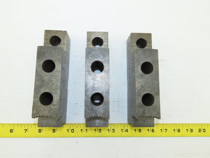 Serrated Square Key Soft Steel Lathe Chuck Jaw See Info Lot Of 3