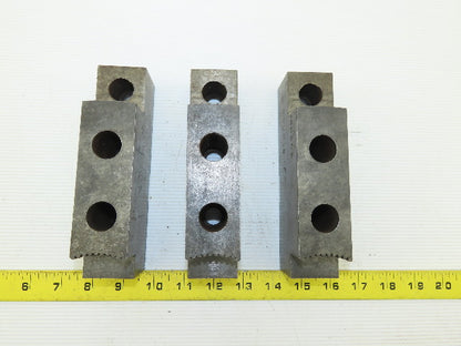 Serrated Square Key Soft Steel Lathe Chuck Jaw See Info Lot Of 3