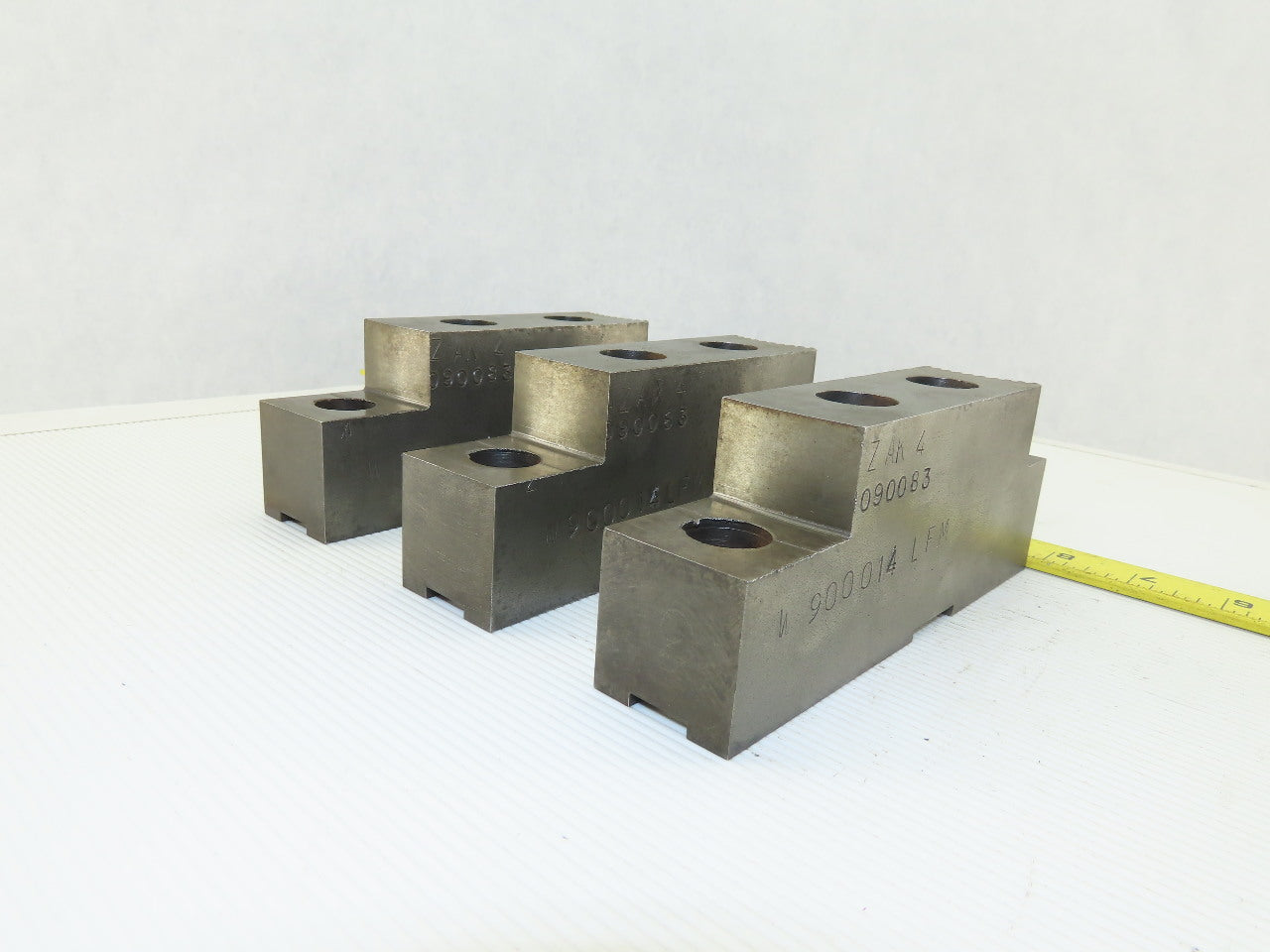 Serrated Square Key Soft Steel Lathe Chuck Jaw See Info Lot Of 3