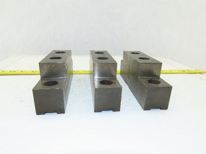 Serrated Square Key Soft Steel Lathe Chuck Jaw See Info Lot Of 3