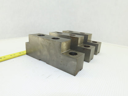 Serrated Square Key Soft Steel Lathe Chuck Jaw See Info Lot Of 3