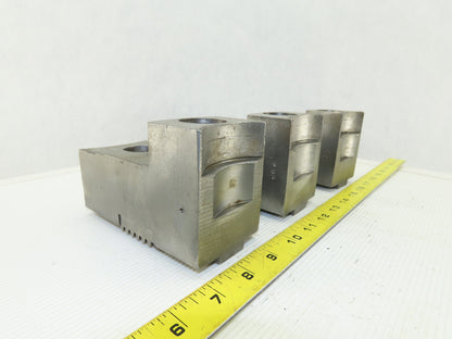 Huron T15 15"-18" Chuck Acme Serrated Key Type Soft Jaws See Info Lot Of 3
