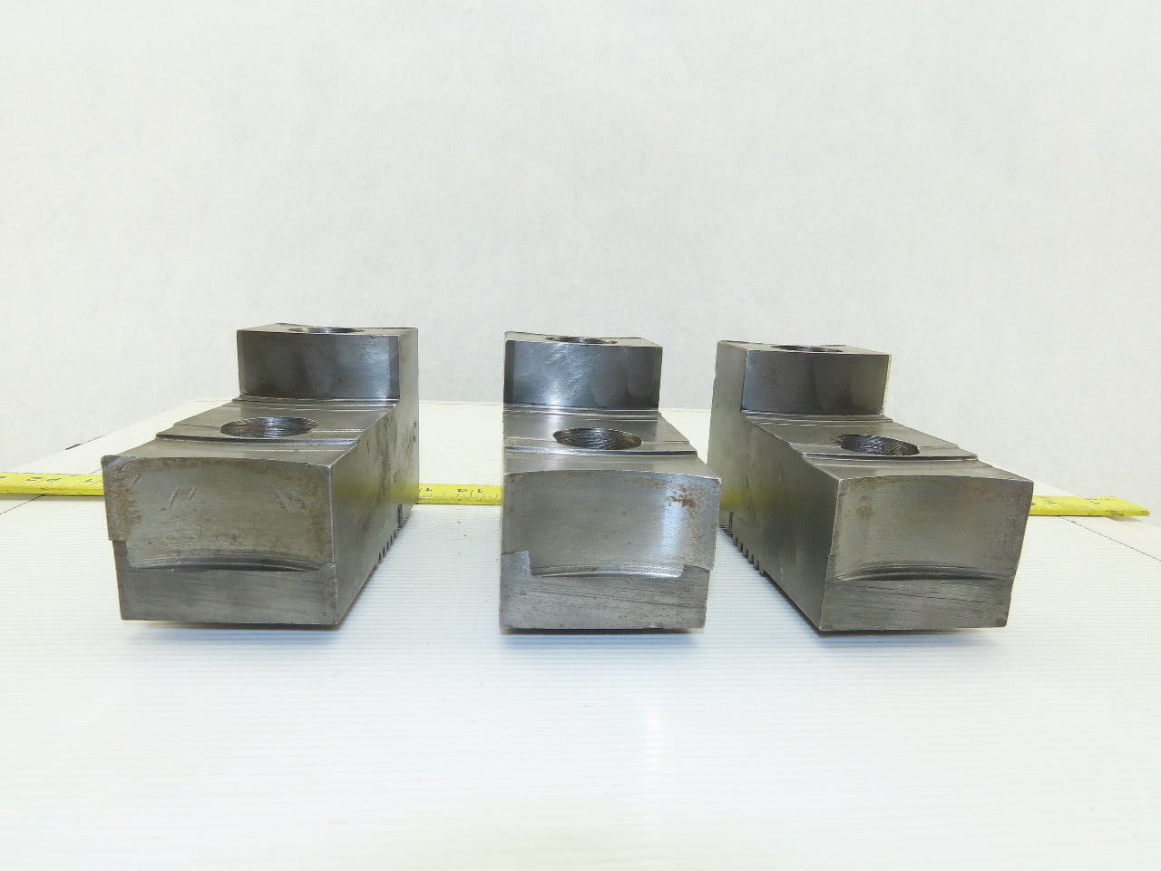 Huron T15 15"-18" Chuck Acme Serrated Key Type Soft Jaws See Info Lot Of 3
