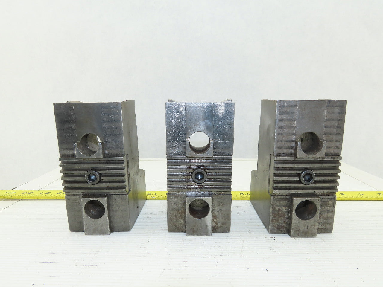 Huron T15 15"-18" Chuck Acme Serrated Key Type Soft Jaws See Info Lot Of 3