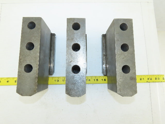 Square Serrated Chuck Hard Master Jaw W/ Top Jaw See Info Set of 3