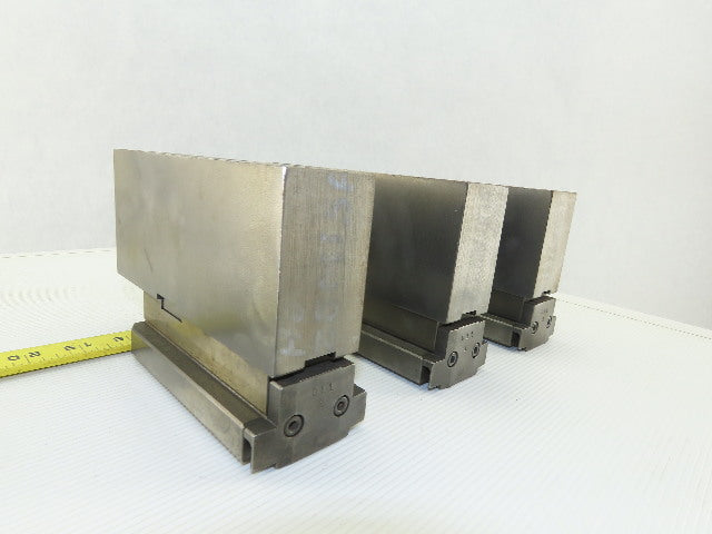 Square Serrated Chuck Hard Master Jaw W/ Top Jaw See Info Set of 3