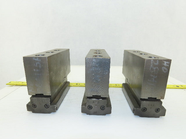 Square Serrated Chuck Hard Master Jaw W/ Top Jaw See Info Set of 3