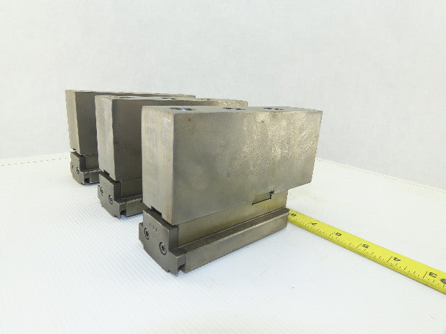 Square Serrated Chuck Hard Master Jaw W/ Top Jaw See Info Set of 3