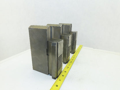 Square Serrated Chuck Hard Master Jaw W/ Top Jaw See Info Set of 3