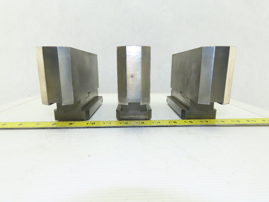 Square Serrated Chuck Hard Master Jaw W/ Top Jaw See Info Set of 3