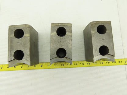 Huron T15P 15-18" Serrated Square Key Soft Lathe Chuck Jaw See Info Lot Of 3