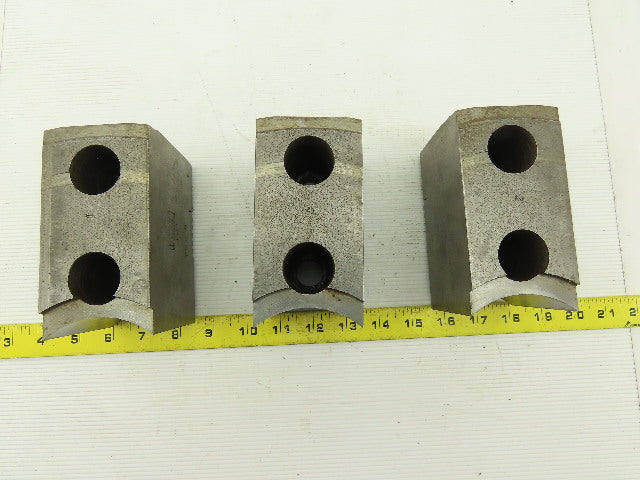 Huron T15P 15-18" Serrated Square Key Soft Lathe Chuck Jaw See Info Lot Of 3