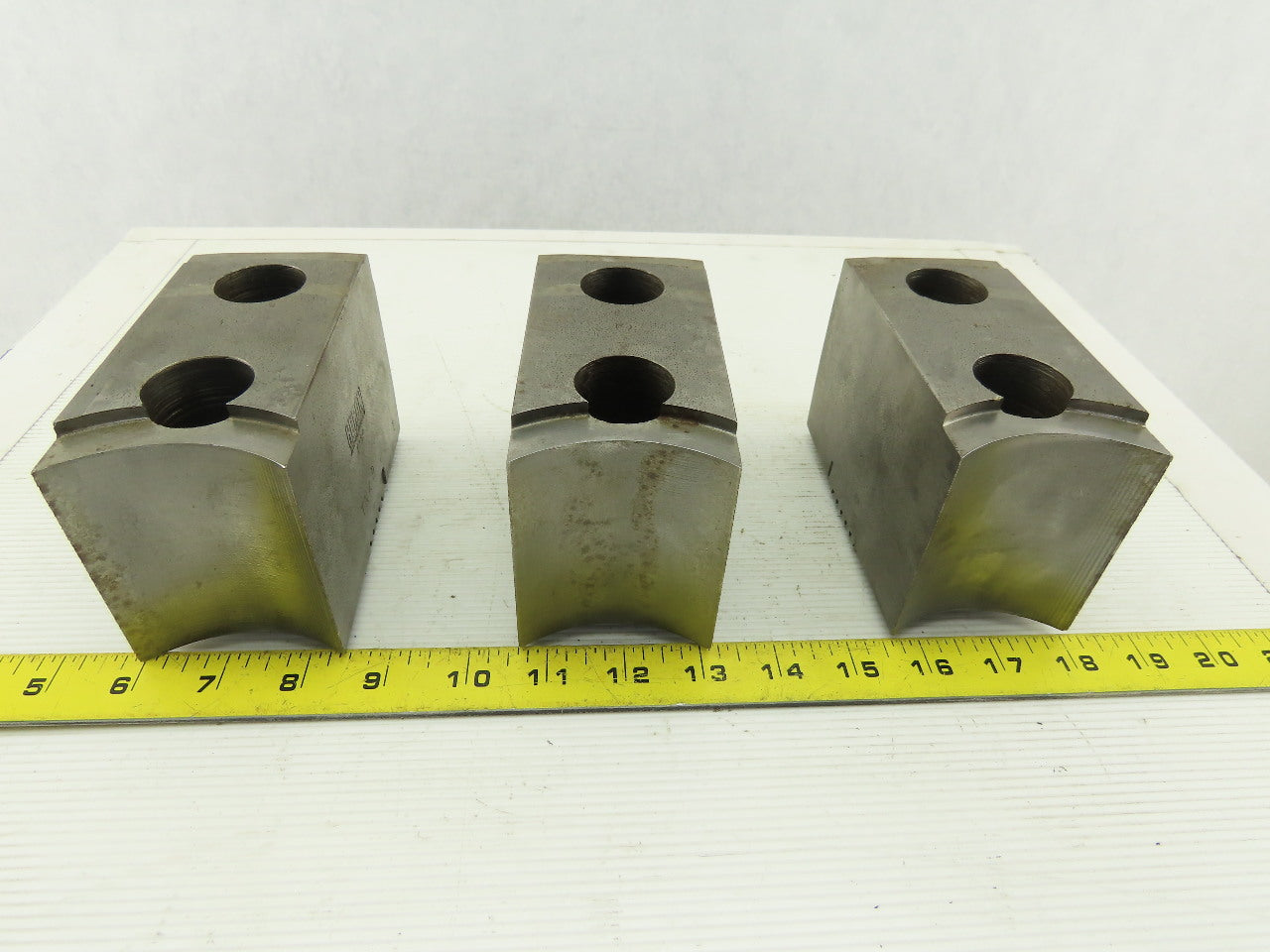 Huron T15P 15-18" Serrated Square Key Soft Lathe Chuck Jaw See Info Lot Of 3