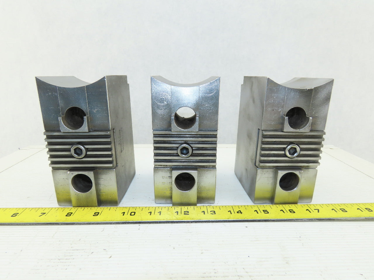 Huron T15 15-18" Serrated Square Key Soft Lathe Chuck Jaw See Info Lot Of 3